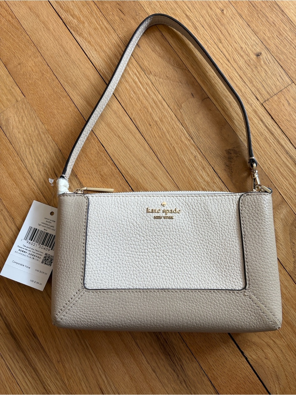 Kate Spade Lena Convertible Colorblock Wristlet Light Sand
